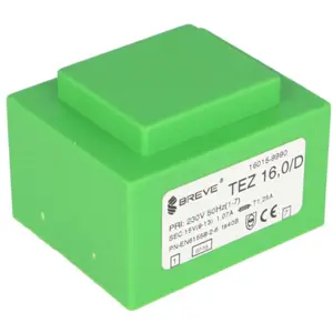 Transformador encapsulado para PCB 230VAC/15V 16VA