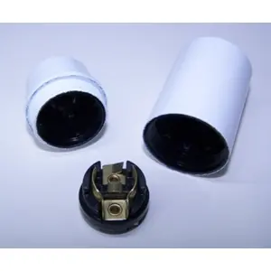 Suporte para lâmpada E14, liso - branco