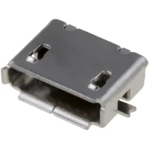 Ficha (p/ PCB) micro USB B 5 pinos SMT