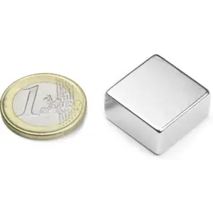 Íman Neodymium (NdFeB) quadrado N42 20x20x10mm