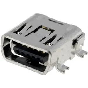Ficha (p/ PCB) USB mini-C 5pin SMT