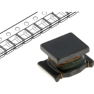 Bobina de indutância SMD 100uH 80mA 7Ω 3.2x2.5x2mm