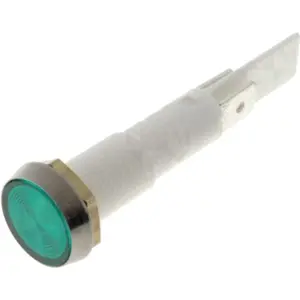 Indicador com lâmpada de neon verde 230VAC Ø13.3mm