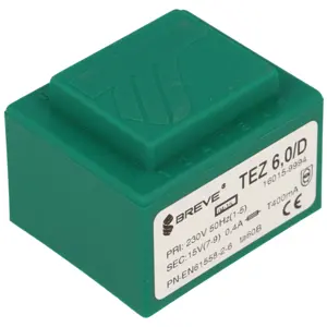 Transformador encapsulado para PCB 230VAC/15V 6VA