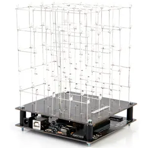 Kit de montagem cubo LED azul 3D 5x5x5