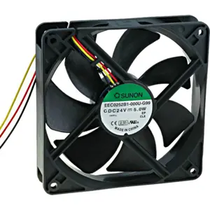 Ventoinha 120x120x25mm ball bearing 24VDC 3 fios 183.83m3/h 44.5dBA