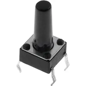 Botão miniatura 6x6x(13)mm SPST-NO 12VDC 50mA THT 1.6N