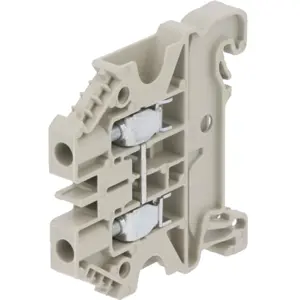 Borne de ligação Fase 4mm 1 via para calha DIN 1Kv 32A - cinzento