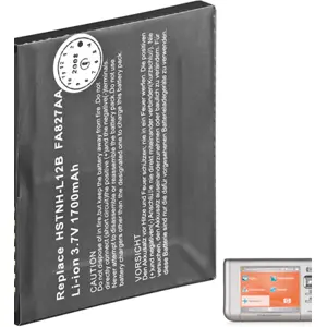 Bateria para PDA compatível com iPAQ rx5000 1700mAh 6.3Wh LiIon 3.7V