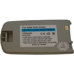 Bateria para telemóvel compatível com Samsung SGH-Z400v 3.7V 1000mAh Li-Ion