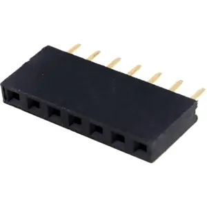 Barra de 7 pinos (1x7) fêmea 2.54mm para PCB