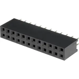 Barra de 24 pinos (2x12) fêmea 2.54mm para PCB