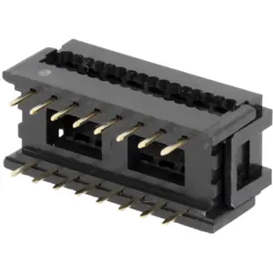 Ficha IDC 16 pinos (2x8) macho para ribbon-cable 1.27mm