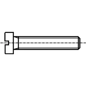 Parafuso de aço M1.4x16mm fenda