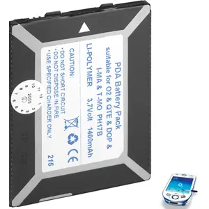 Bateria para PDA compatível com HTC/Qtek Himalaya (PH17B, PH17C, AHTXD2SN) 1400mAh LiPoly 3.7V