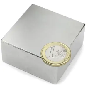 Íman Neodymium (NdFeB) N40 50.8x50.8x25.4mm [~100Kg] - Death Magnet