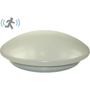 Plafon LED 230VAC 24W 1800..1920lm 4000..4500K Ø387x102mm (Ø350mm) - com driver e sensor de presença