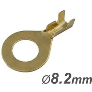 Terminal de olhal em cobre não isolado (1.0-1.5mm²) M8 Ø8.2mm