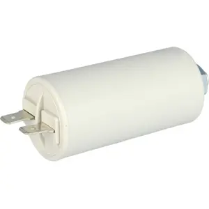 Condensador para motor   6.0uF 450V Ø30x58mm - c/ terminais 6.3mm e parafuso M8