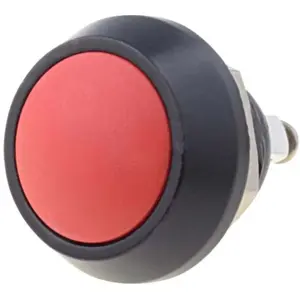 Botão interruptor de pressão anti-vandalismo unipolar SPST OFF-(ON) 36VDC 2A para aparafusar - laranja