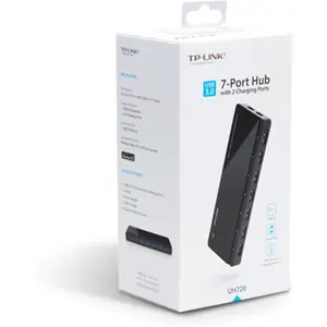 Hub USB 3.0 de 7 portas com 2x USB de alimentação (2.4A)