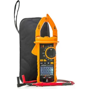 Pinça amperimétrica (1000Aac/dc 750Vac 1000Vdc 60MΩ Cap. Hz/% T-RMS Auto-Range Min/Max NCV)