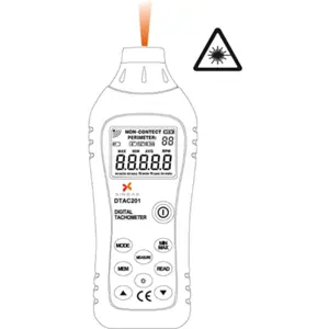 Tacómetro digital 50..99999RPM a laser