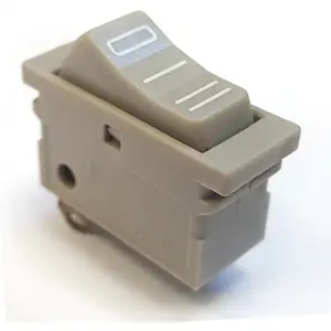 Interruptor de potência (secador) Unipolar 3pos. (0 / I / II) - Cinza