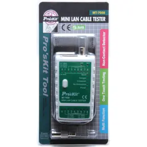 Probador de cables de red RJ/BNC con detector sin contacto
