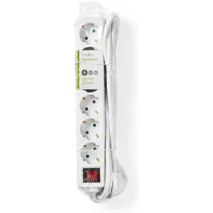 Bloco de 6 tomadas c/ interruptor - cabo (3x1.5mm²) 3.0m