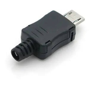 Ficha Micro-USB 2.0 / Tipo B macho para soldar en cable