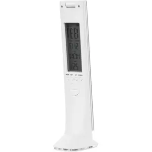Lámpara de escritorio recargable con luz LED 3W + reloj y calendario digital