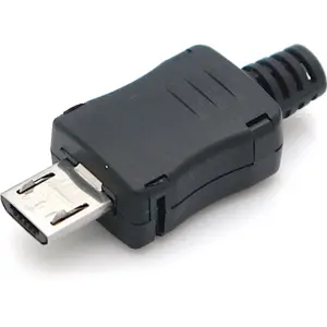 Ficha Micro-USB 2.0 / Tipo B macho para soldar en cable