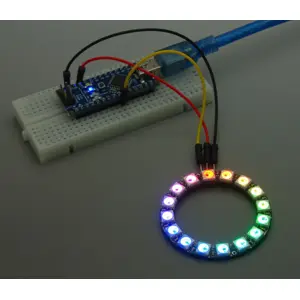 Módulo matriz redondo RGB de 16 LEDs WS2812