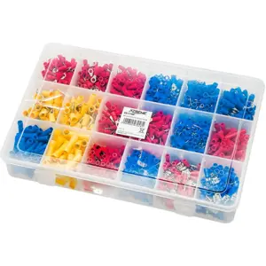 Sortido de 1200 terminais isolados (18 tipos)