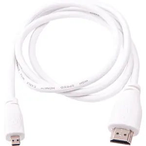 Cabo HDMI 2.0 p/ Raspberry Pi 4 oficial, macho tipo A «» macho micro-HDMI - branco - 1.0m