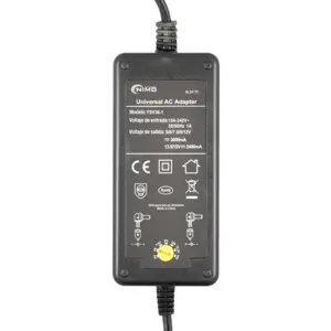 Fonte de alimentação 5..15VDC, máx. 3000mA 36W, c/ 6 adaptadores