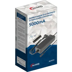 Fonte de alimentação 6..16VDC, máx. 5000mA 56W, c/ 6 adaptadores