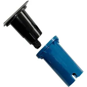 Luminária de chão de encastrar GU10 230VAC IP67 quadrado 110x110x150mm