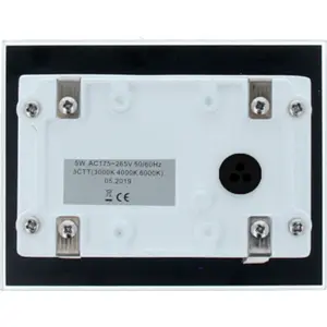 Luminaria LED de empotrar en pared 230VAC 5W 450lm CCT (3000/4000/6000K) IP66 38º - Blanco