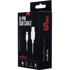 Cabo USB-A - Lightning 2.0A - branco - 3.0m