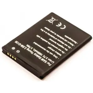 Bateria para telemóvel compatível com Samsung Galaxy Young 2, SM-G130 3.7V 1000mAh 3.7Wh Li-Ion