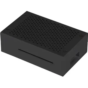 Caixa para Raspberry Pi 4 em alumínio - preto
