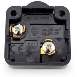Interruptor para bar/roupeiro/armário 250V 2A - preto