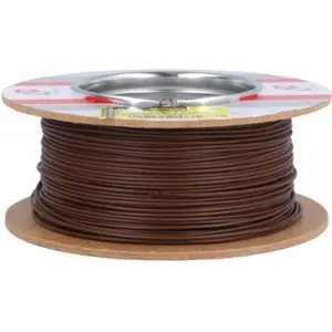 Bobine de fio de cobre multifilar 1x0.35mm² - castanho - 100m