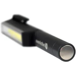 Gambiarra LED COB 3W 200lm compacta rotativa 180º de alumínio c/ íman