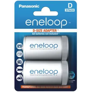 Adaptador de pilhas R6/AA para R20/D - 2 unid.