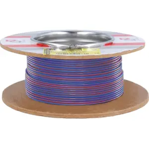 Bobine de fio de cobre multifilar 1x0.5mm² - azul/vermelho - 100m