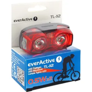 Luz traseira para bicicleta 2x0.5W (2x AAA)