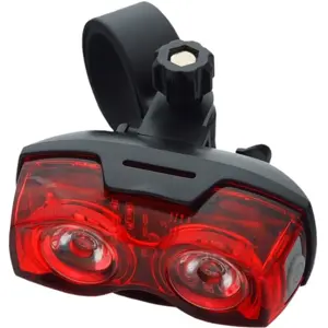 Luz traseira para bicicleta 2x0.5W (2x AAA)
